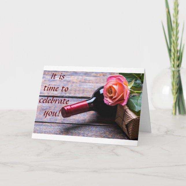 **21st** BIRTHDAY WISHES FOR YOU!!!! CELEBRATE Card (Front)