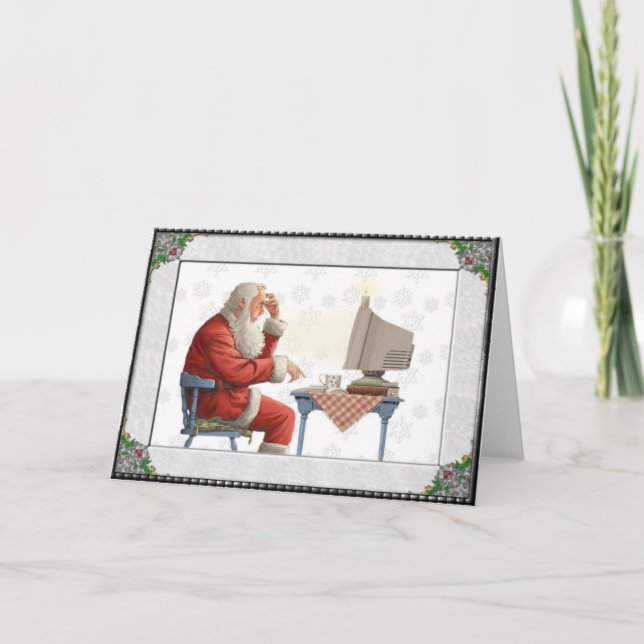 21st century Santa Holiday Card (Front)