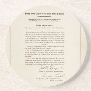 21st Constitutional Amendment Ending Prohibition Coaster