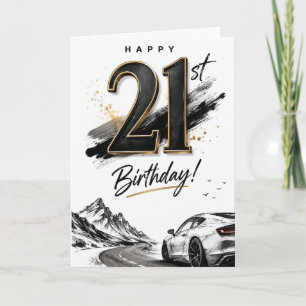 21st Male Birthday Card