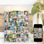 21st or Any Age Photo Collage Big Birthday Card<br><div class="desc">Photo template big birthday card which you can customise for any age and add up to 40 different photos. The sample is for a 21st Birthday which you can edit and you can also personalise the message inside and record the year on the back. The photo template is ready for...</div>