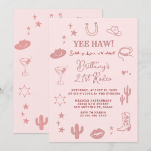 21st Southwestern Ranch Birthday Party Invite