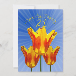 21st Surprise Birthday Party Invitation