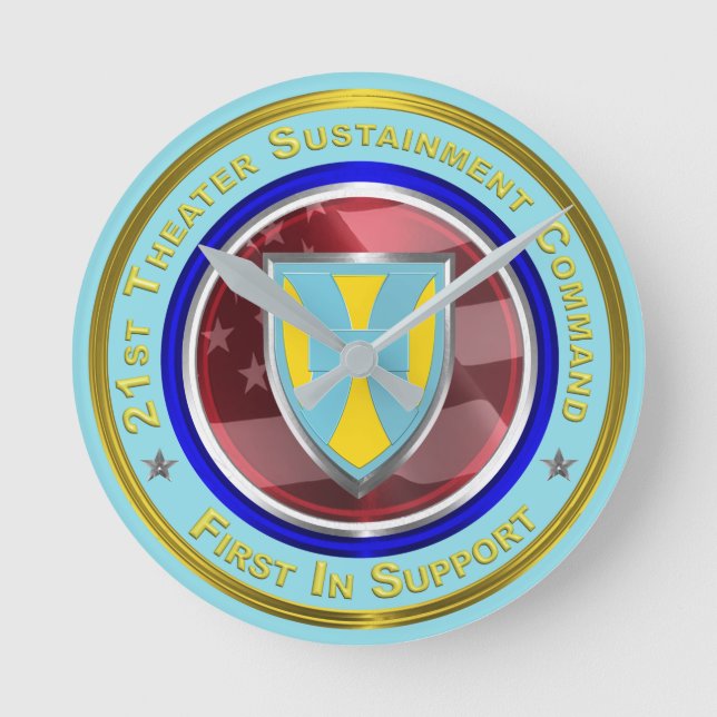 21st Theatre Sustainment Command Round Clock (Front)