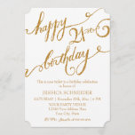 21st, Twenty First Birthday Party Celebration Invitation<br><div class="desc">NOTE: THIS IS A FLAT PRINTED INVITATION there is no actual glitter or golden metallic inks used in making it. COLOR PALETTE: soft white and Gold glitter look DESIGN COLLECTION: 21st birthday party, twenty first year celebration invite. This ticket style invite begins with Audrey Jeanne's hand lettered calligraphy which is...</div>