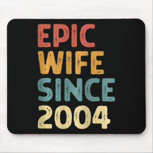 21st Wedding Anniversary For Him Epic Wife Since 2 Mouse Mat