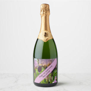 21st Wedding Anniversary  Sparkling Wine Label