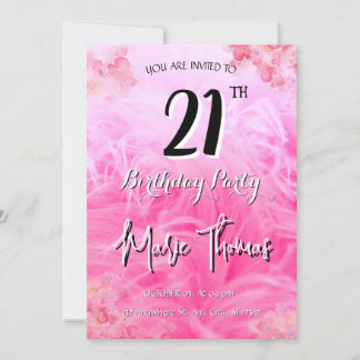 21th Birthday Invitation