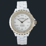 21th Birthday Twenty One Funny Silver Watch<br><div class="desc">21 years of being awesome. Est. 2002. 21th Birthday,  twenty one,  21 years old,  black and white,  funny watch.</div>