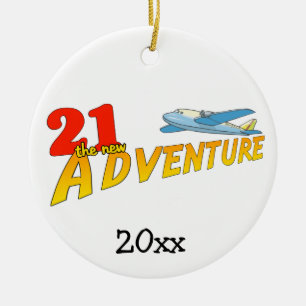 21The New Adventure Plane Keepsake Ornament