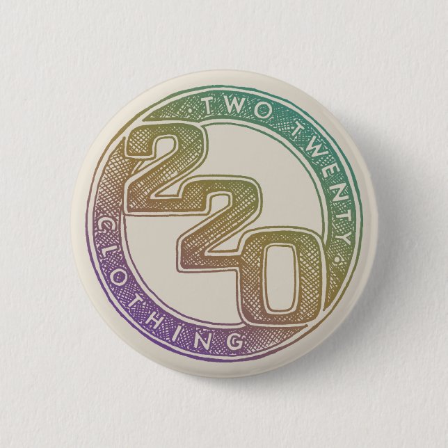 220 Clothing - Sketch 6 Cm Round Badge (Front)