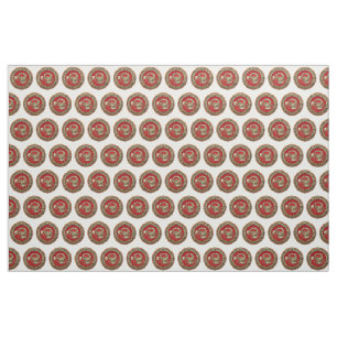 [220] Sacred Golden Scorpion on Red Fabric