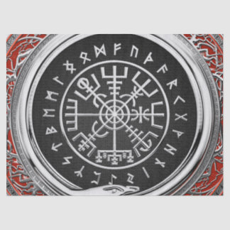 [220] Vegvisir - Viking Silver Magic Runic Compass Tissue Paper