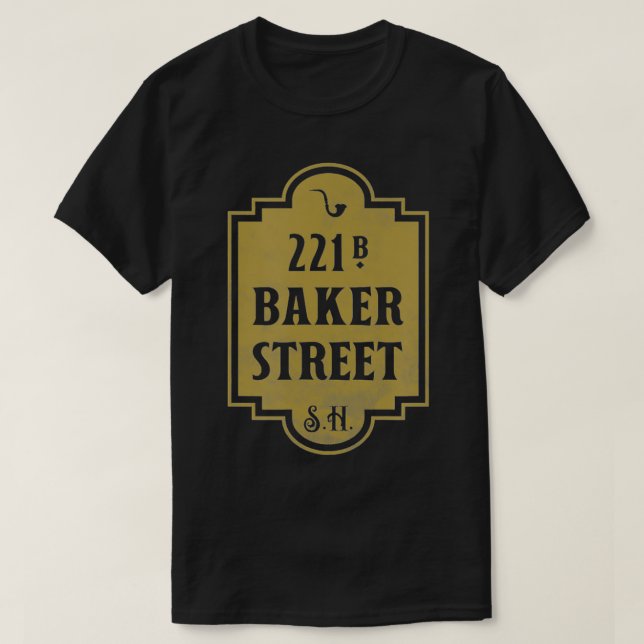 221b Baker Street [distressed]  T-Shirt (Design Front)