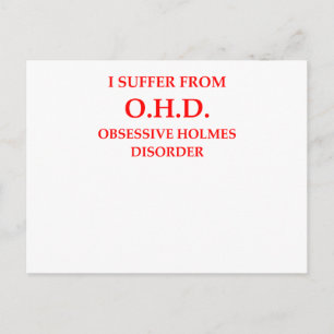 221b baker street postcard