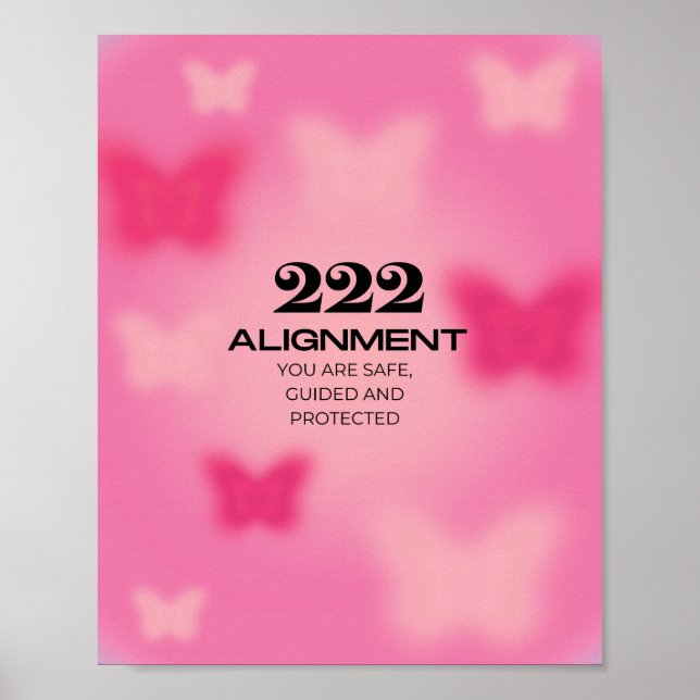 222 Angel Number Alignment Poster (Front)