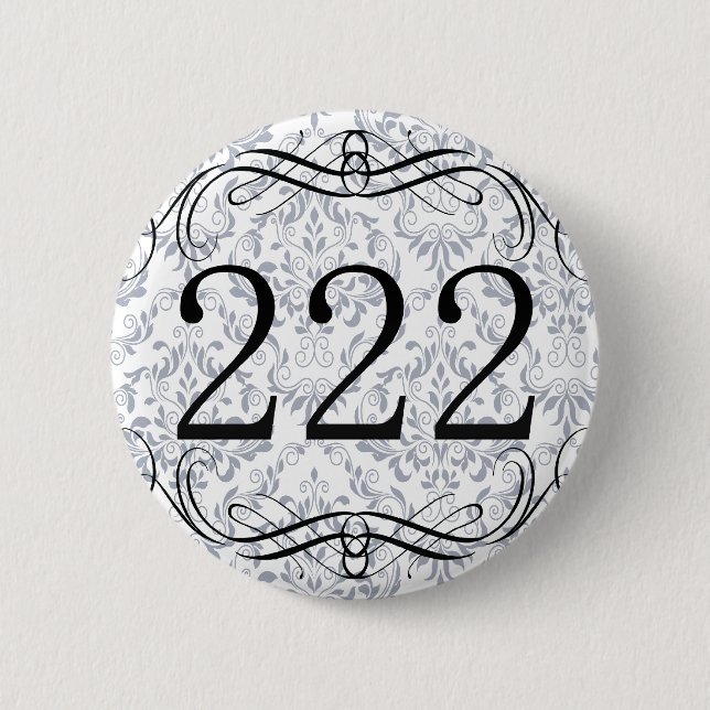 222 Area Code 6 Cm Round Badge (Front)