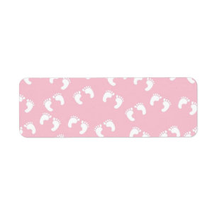 222 BABY FOOTPRINTS LIGHT PINK BACKGROUND WALLPAPE