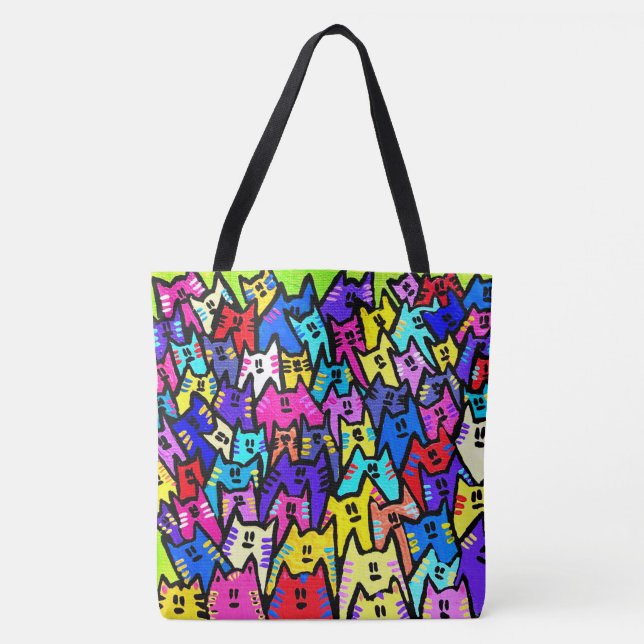 222 - CATS -  Tote Bag (Front)