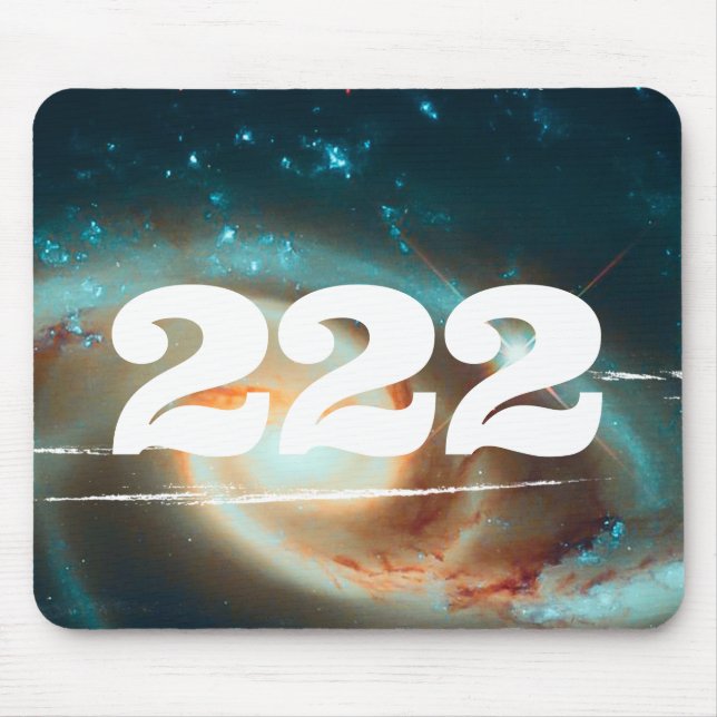 222 Universe Angel Number Galaxy Manifestation Mouse Mat (Front)
