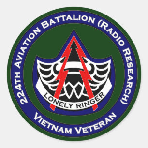 224th Avn 2 Classic Round Sticker