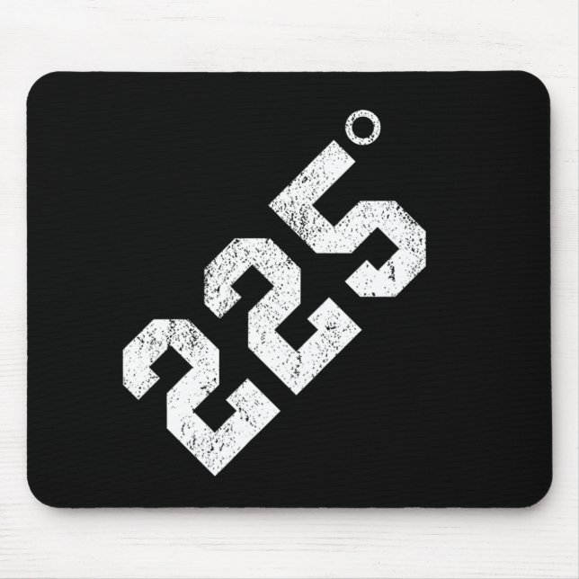 225 Degrees - Bbq - Grilling - Smoking Meat T-shir Mouse Mat (Front)