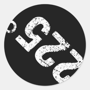 225 Degrees Funny Bbq Grilling Smoking Distressed  Classic Round Sticker