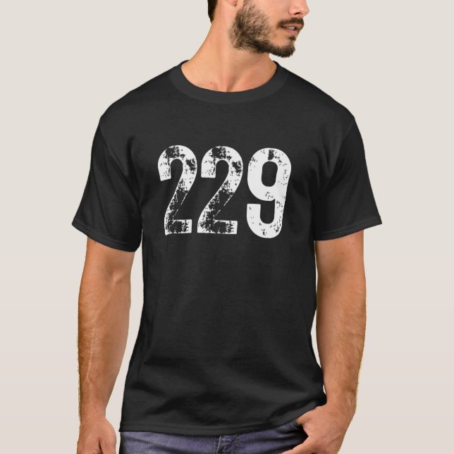 229 Area Code Albany GA Mobile Telephone Area Code T-Shirt (Front)