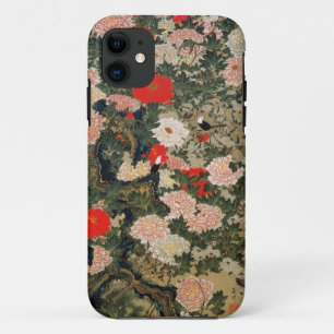 22. 牡丹小禽図, 若冲 Peonies & Small Birds, Jakuchū iPhone 11 Case