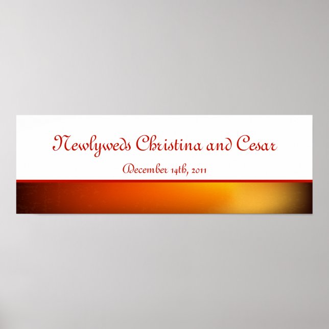 22.5"x7.5" Personalised Banner Moroccan Lantern Poster (Front)