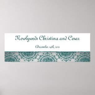 22.5"x7.5" Personalised Banner Night in India Poster