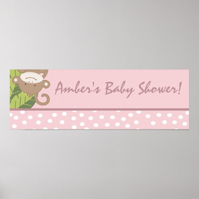 22.5"x7.5" Personalised Banner Safari Adventure P Poster (Front)