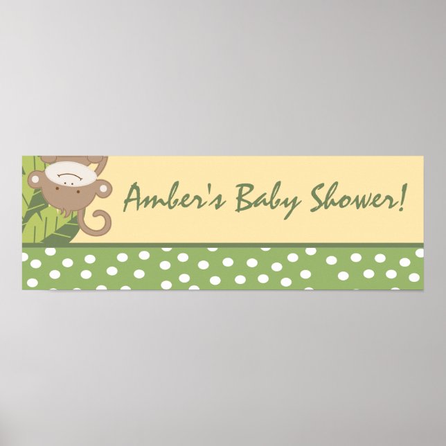 22.5"x7.5" Personalised Banner Safari Adventure Poster (Front)