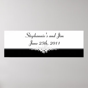 22.5"x7.5" Personalised Banner Summer Love & Shell Poster