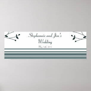 22.5"x7.5" Personalised Banner Twilight Twigs Poster