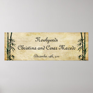 22.5"x 7.5" Personalised Banner Geisha Poster