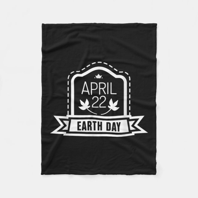 22 April Ground Warming Environmental Protection C Fleece Blanket (Front)