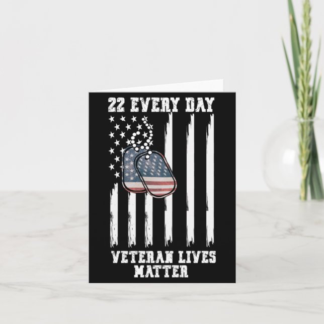 22 Every Day Veteran Awareness Performance Design Card (Front)