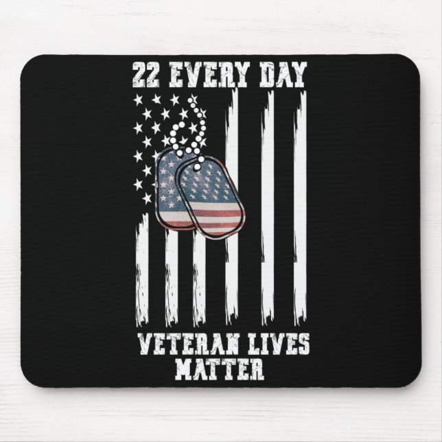 22 Every Day Veteran Awareness Performance Mouse Mat (Front)