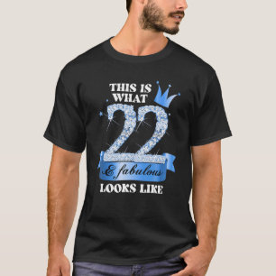 22 & Fabulous I Blue Black Party Group Candid Phot T-Shirt