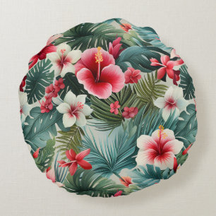 #22 Floral Pattern Round Cushion