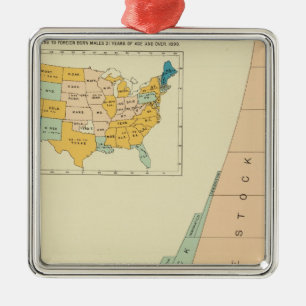 22 Growth elements of population 17901890 Metal Tree Decoration