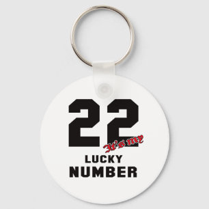 22 It's my lucky number Key Ring
