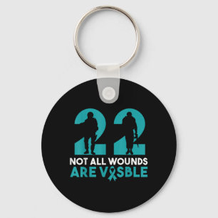 22 Not All Wounds Are Visible Ptsd Awareness Key Ring
