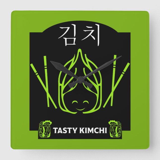 22 Nov – International Kimchi Day Square Wall Clock (Front)