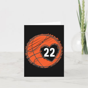 #22 Number 22 - Bysketbyll Graphic Saying Byll Bby Card