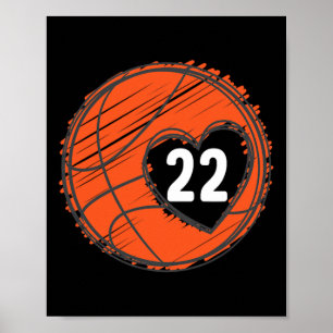 #22 Number 22 - Bysketbyll Graphic Saying Byll Bby Poster