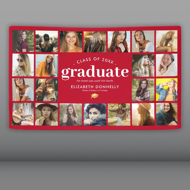 22 Photo Graduation Party Banner (Creator Uploaded)