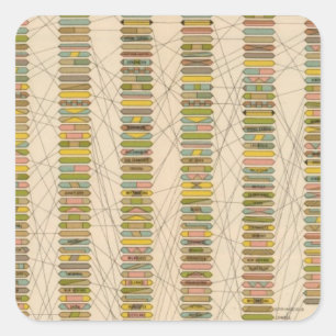 22 Rank of cities Square Sticker