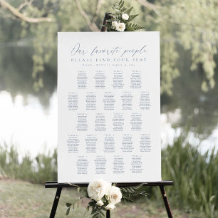 22 Tables Our Favourite People Seating Chart
